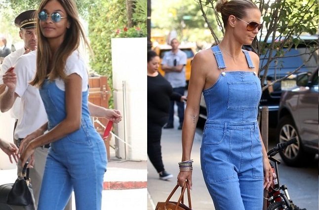 Джордан Данн vs Хайди Клум: как модели носят джинсовый комбинезон (фото)