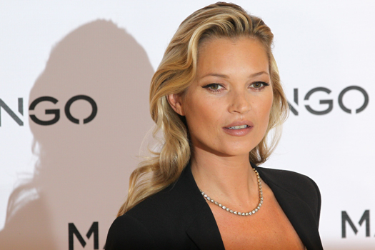 LONDON, ENGLAND - JANUARY 24:  Model Kate Moss poses for photographs at the Mango Store Oxford Street on January 24, 2012 in London, England. Kate Moss was today launched as the new face of the fashion brand.  (Photo by Chris Jackson/Getty Images)