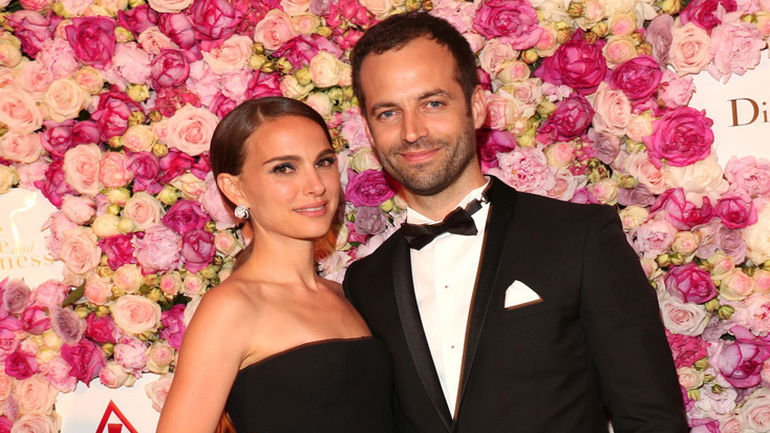 CANNES, FRANCE - MAY 16:  Natalie Portman and Benjamin Millepied attend the 'A Tale of Love and Darkness' :  Party during the 68th annual Cannes Film Festival on May 16, 2015 in Cannes, France.  (Photo by Gisela Schober/Getty Images)